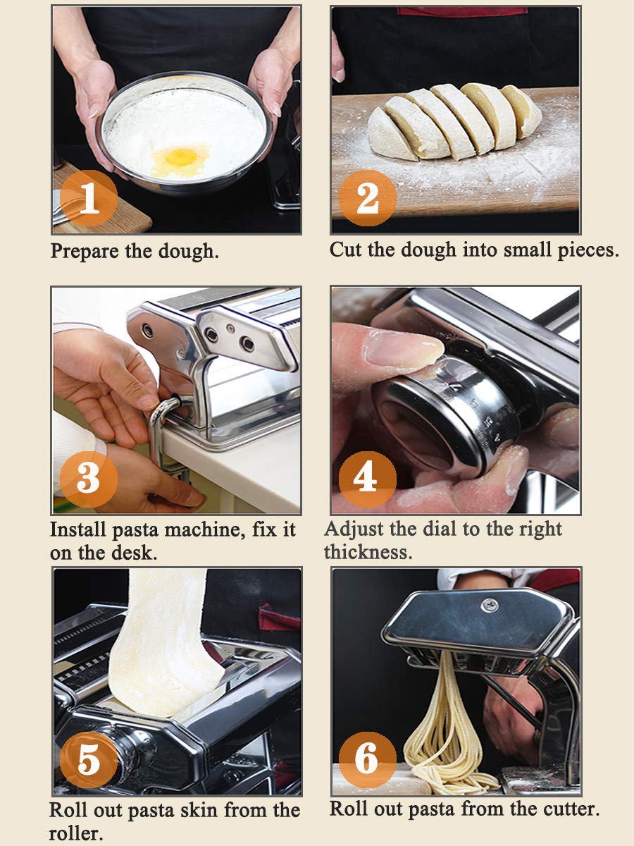 Amazon | パスタメーカー 手動 手回し パスタマシン 洗濯可能